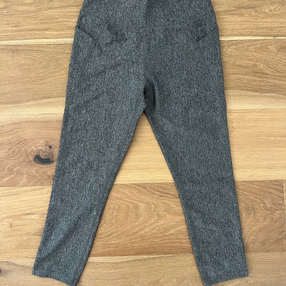 Gray Knit Leggings